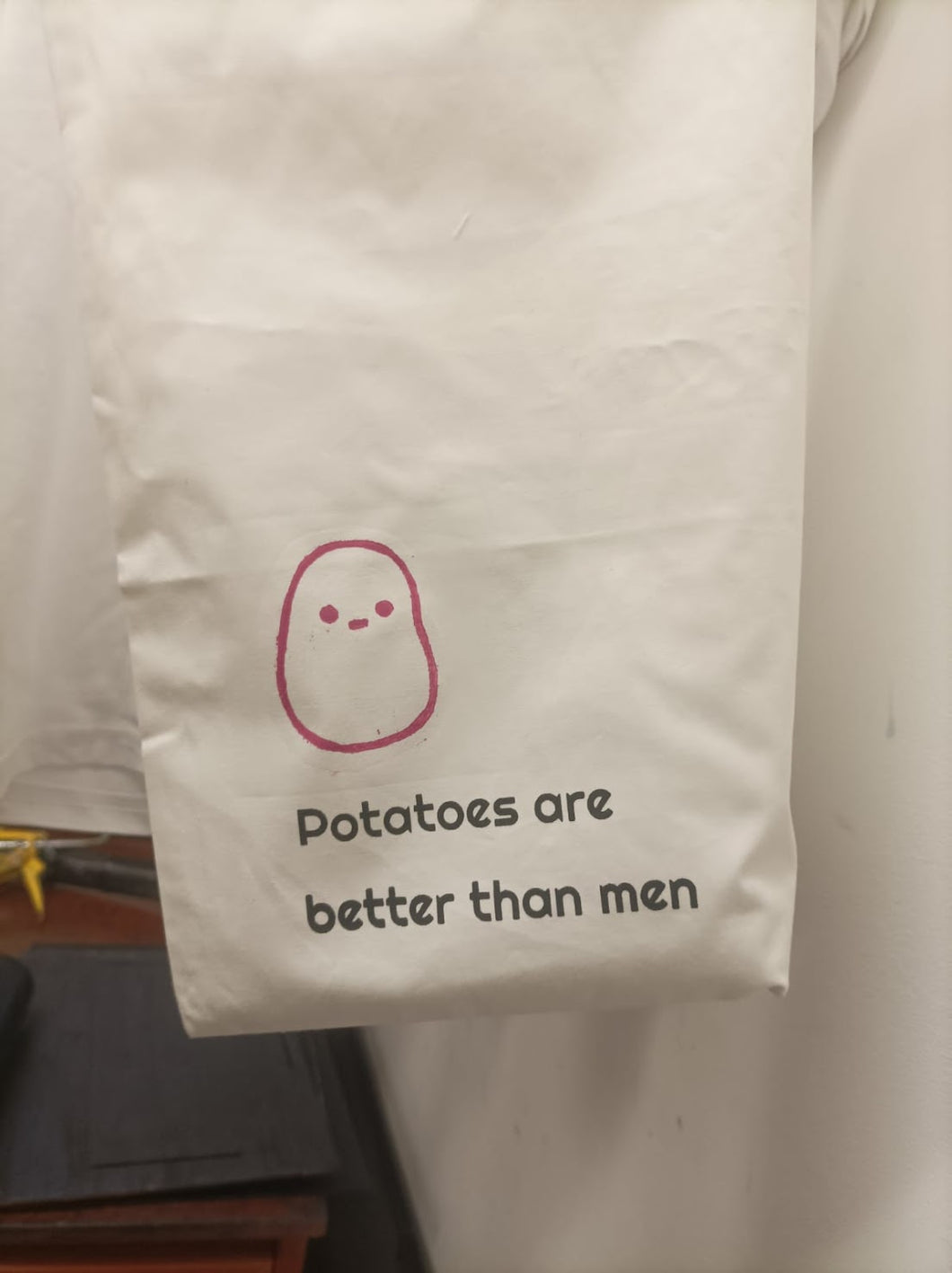 Potatoes are Better Than Men- Tote bag